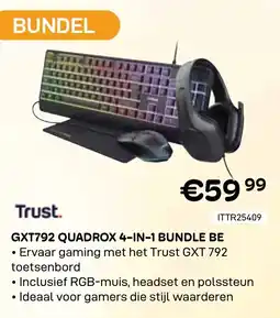 CompuDeals Trust GXT792 QUADROX 4-IN-1 BUNDLE BE aanbieding