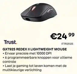 CompuDeals Trust GXT925 REDEX II LIGHTWEIGHT Mouse aanbieding