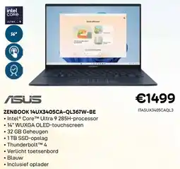 CompuDeals Asus Zenbook 14UX3405CA-QL367W-BE aanbieding