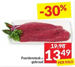 Intermarché Paardensteak of gebraad aanbieding