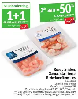 Intermarché Roze garnalen, Garnaalstaarten of Rivierkreeftenvlees aanbieding