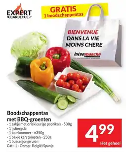 Intermarché Boodschappentas met BBQ-groenten aanbieding