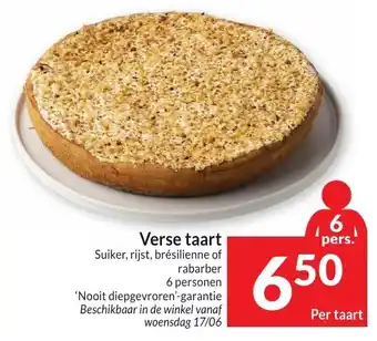 Intermarché Verse taart aanbieding