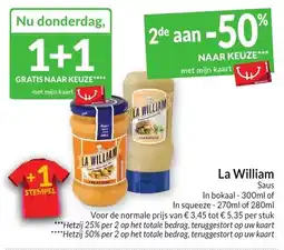Intermarché La William Saus aanbieding