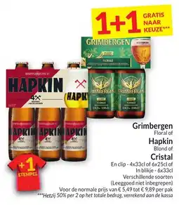 Intermarché Grimbergen of Hapkin of Cristal aanbieding