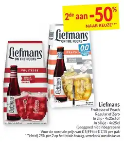 Intermarché Liefmans Fruitesse of Peach aanbieding