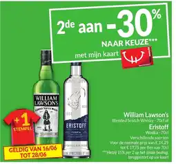 Intermarché William Lawson's of Eristoff aanbieding
