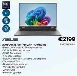 CompuDeals Asus Vivobook 16 FLIPTP3607SH-RJO13W-BE aanbieding