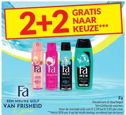 Intermarché Fa Deodorant of douchegel aanbieding