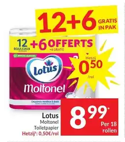 Intermarché Lotus Moltonel Toiletpapier aanbieding