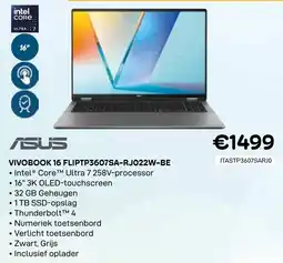CompuDeals Asus Vivobook 16 FLIPTP3607SA-RJ022W-BE aanbieding