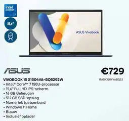 CompuDeals Asus Vivobook 15 X1504VA-BQ5292W aanbieding