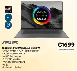 CompuDeals Asus Zenbook S16 UM5606GA-SS188W aanbieding