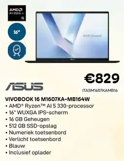 CompuDeals Asus Vivobook 16 M1607KA-MB164W aanbieding