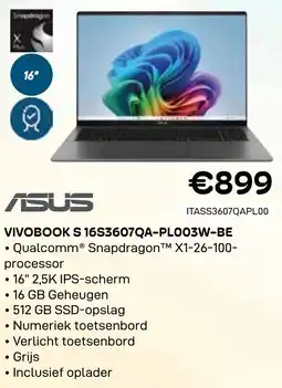 CompuDeals Asus Vivobook S 16S3607QA-PL003W-BE aanbieding