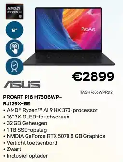 CompuDeals Asus Proart P16 H7606WP- RJ129X-BE aanbieding