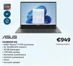 CompuDeals Asus vivobook S16 aanbieding
