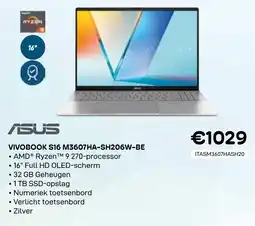 CompuDeals Asus Vivobook S16 M3607HA-SH206W-BE aanbieding
