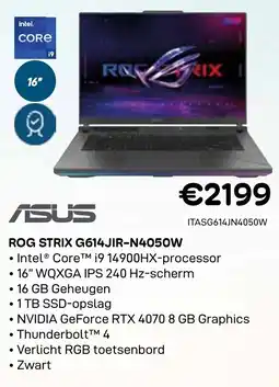 CompuDeals Asus Rog Strix G614JIR-N4050W aanbieding