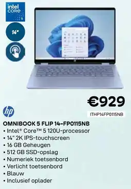 CompuDeals HP Omnibook 5 Flip 14-FP0115NB aanbieding