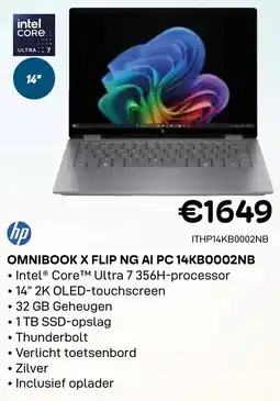 CompuDeals HP Omnibook X Flip NG AI PC 14KB0002NB aanbieding