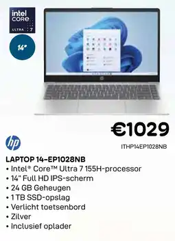 CompuDeals HP Laptop 14-EP1028NB aanbieding