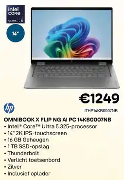 CompuDeals HP Omnibook X Flip NG AI PC 14KBO007NB aanbieding