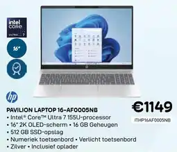 CompuDeals HP Pavilion Laptop 16-AF0005NB aanbieding