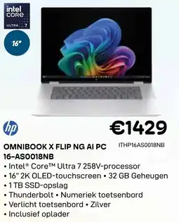 CompuDeals HP Omnibook X Flip NG AI PC 16-AS0018NB aanbieding