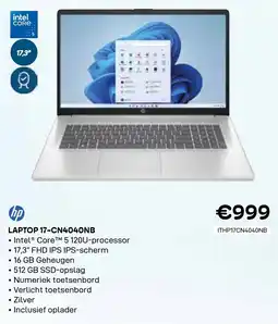 CompuDeals HP Laptop 17-CN4040NB aanbieding