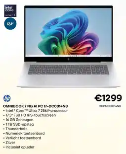CompuDeals HP Omnibook 7 NG AI PC 17-DC0014NB aanbieding