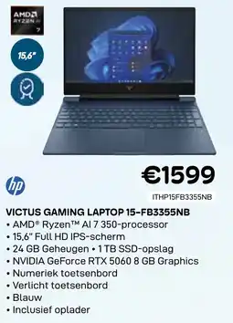 CompuDeals HP Victus Gaming Laptop 15-FB3355NB aanbieding