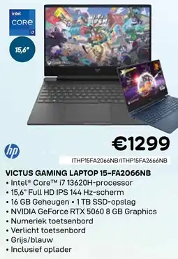 CompuDeals HP Victus Gaming Laptop 15-FA2066NB aanbieding