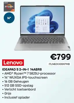 CompuDeals Lenovo Ideapad 5 2-in-1 14ABR8 aanbieding