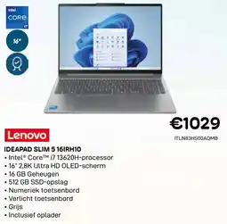 CompuDeals Lenovo Ideapad Slim 5 16IRH10 aanbieding