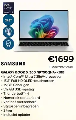 CompuDeals Samsung Galaxy Book 5 360 NP750QHA-KB1B aanbieding