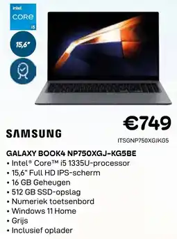 CompuDeals Samsung Galaxy Book4 NP750XGJ-KG5BE aanbieding
