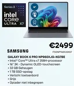 CompuDeals Samsung Galaxy Book 6 PRO NP960XJG-KG7BE aanbieding