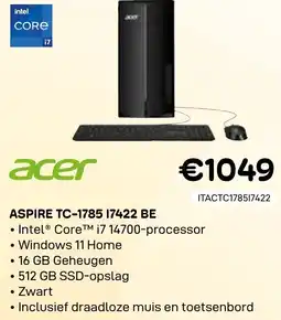 CompuDeals Acer Aspire TC-1785 17422 BE aanbieding