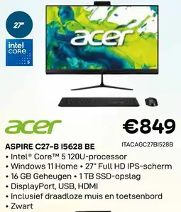 CompuDeals Acer Aspire C27-B 15628 BE aanbieding