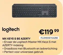 CompuDeals Logitech MX Keys S BE Azerty aanbieding
