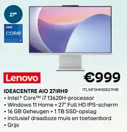 CompuDeals Lenovo Ideacentre AIO 27IRH9 aanbieding