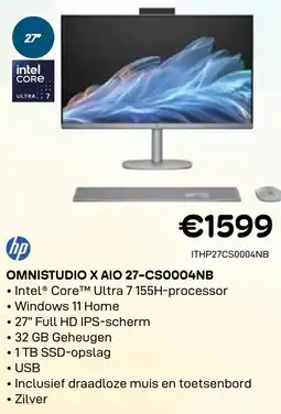 CompuDeals HP Omnistudio X AIO 27-CS0004NB aanbieding