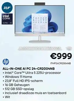 CompuDeals HP All-in-one AI PC 24-CR2004NB aanbieding