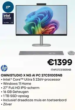 CompuDeals HP Omnistudio X NG AI PC 27CS1005NB aanbieding