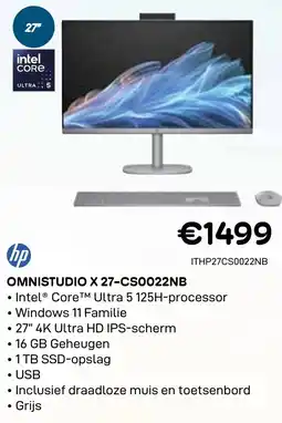 CompuDeals HP Omnistudio X 27-CS0022NB aanbieding