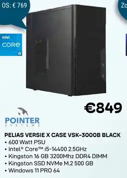 CompuDeals Pointer systems Pelias versie X case VSK-3000b black aanbieding