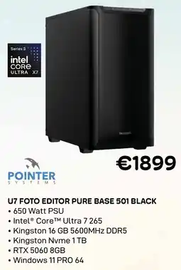 CompuDeals Pointer systems U7 foto editor pure base 501 black aanbieding