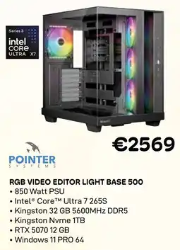 CompuDeals Pointer systems RGB video editor light base 500 aanbieding