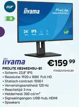 CompuDeals Iiyama Prolite XB2492HSU-B1 aanbieding